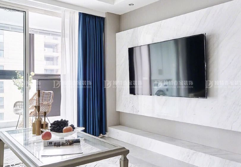 太原公園五號129平三室兩廳輕奢風(fēng)格裝修效果圖