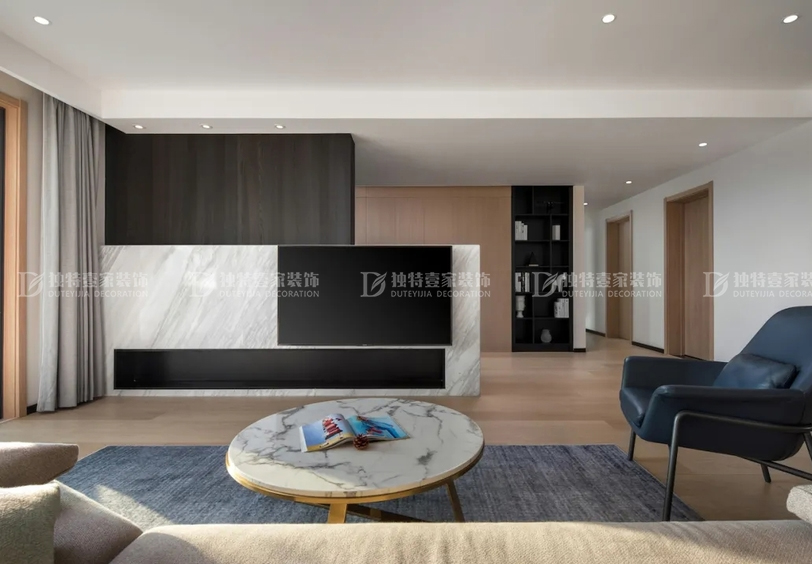 太原萬科藍(lán)山165平四室兩廳現(xiàn)代風(fēng)格裝修效果圖