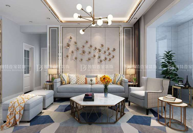 太原首創(chuàng)國際學(xué)園130平現(xiàn)代輕奢風(fēng)格三居室裝修效果圖