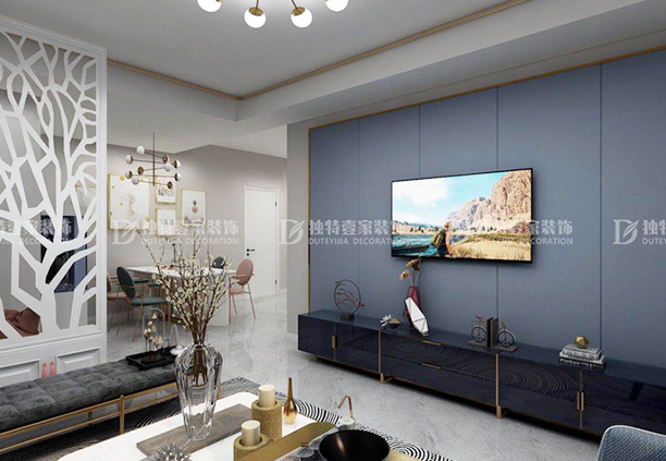 太原華晟悅府134平輕奢風(fēng)格三居室裝修效果圖