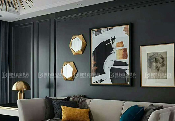 太原華盛小區(qū)101平輕奢風(fēng)格兩居室裝修效果圖