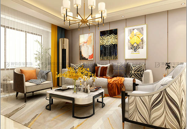 國投·肖邦144平方三室兩廳現(xiàn)代輕奢風(fēng)格裝修效果圖