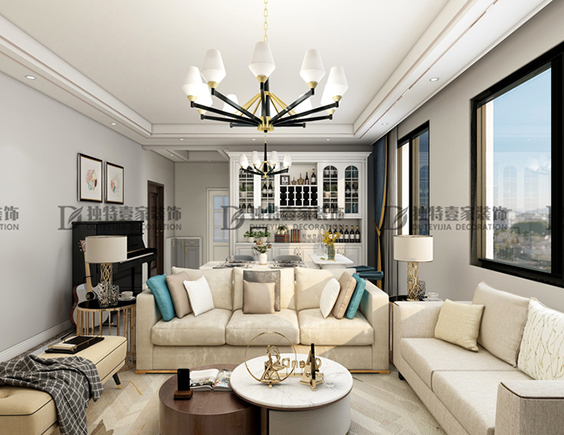 東港家園140平現(xiàn)代輕奢風(fēng)格裝修效果圖