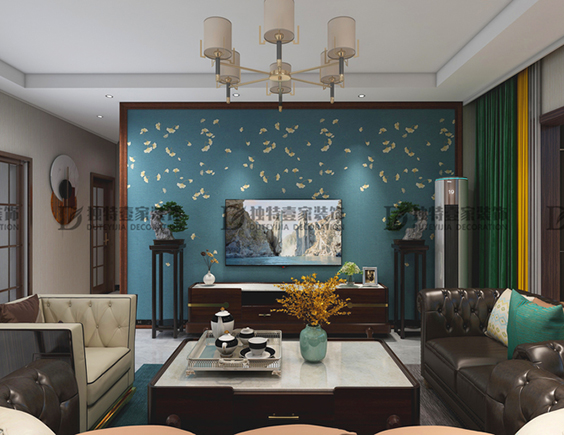 富力華庭135平簡美風(fēng)格裝修效果圖