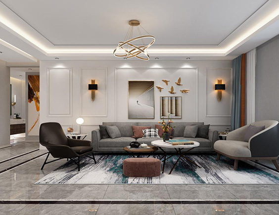 中正親賢們132平現(xiàn)代風(fēng)格三居室裝修效果圖