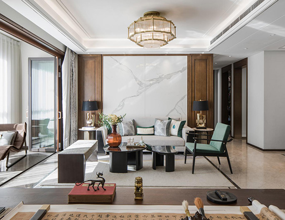 中正親賢們148平新中式風(fēng)格三居室裝修效果圖