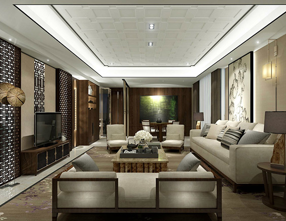 太原首開國風(fēng)瑯樾150平新中式風(fēng)格裝修效果圖